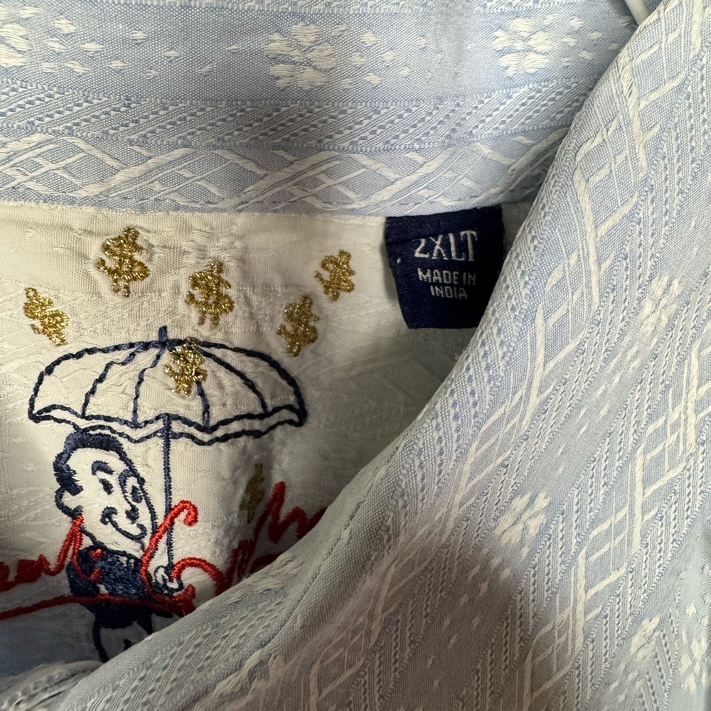 Robert Graham Light Blue Patterned Button Up Dres… - image 3